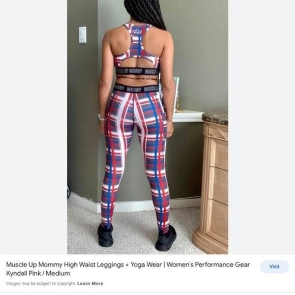 tropical y2k boho indie KYNDALL HIGH WAIST LEGGINGS | PINK xxl muscle mamma - Picture 1 of 6